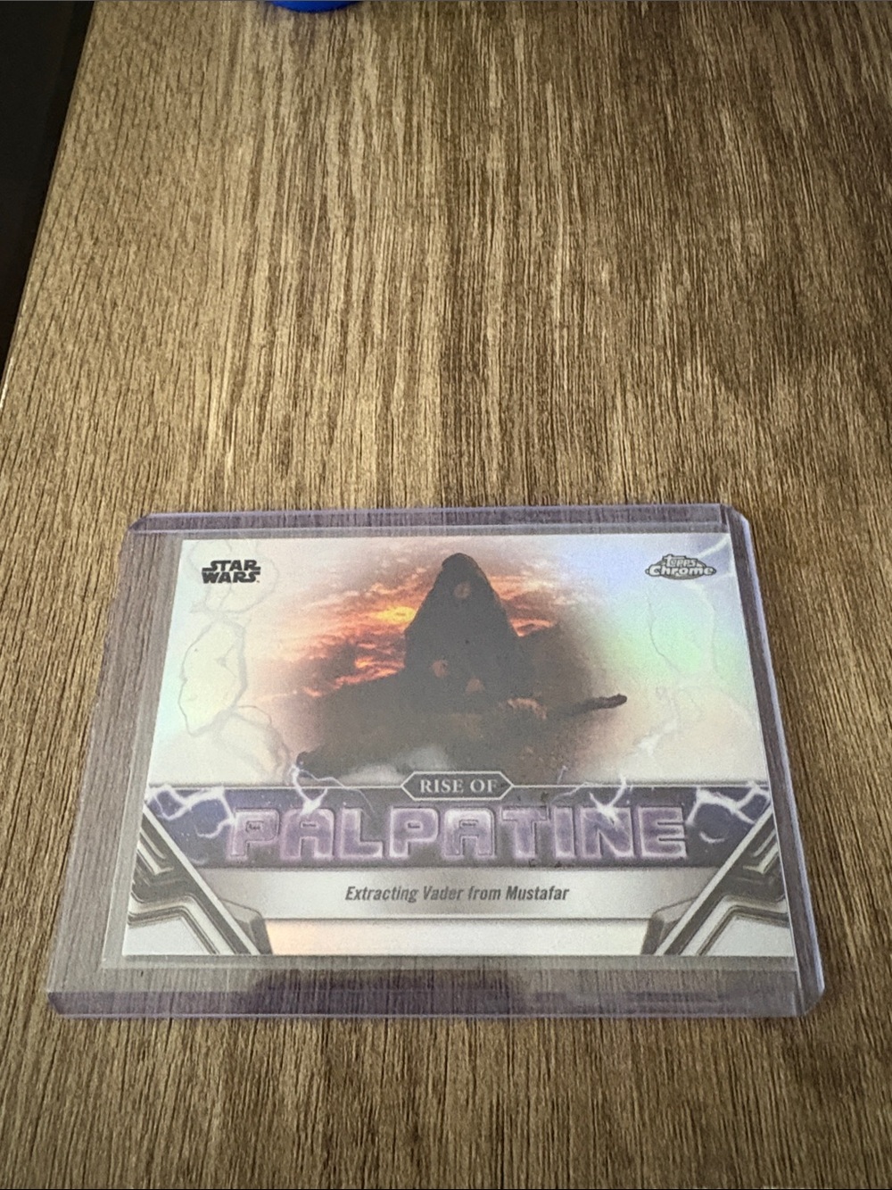 Topps Darth Sidious Trading Card with Purple Holo Accents